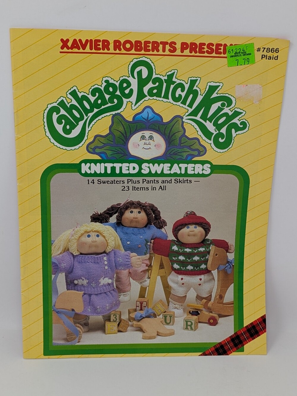 Cabbage Patch Kids Doll Knitted Sweaters Pattern Book